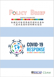 CSAM Policy Brief (Issue No.4, November 2020): 机械化对牲畜养殖管理的改善和人畜共患病防控的解决途径 